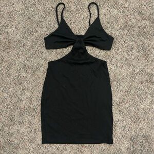 Black cutout, mini dress